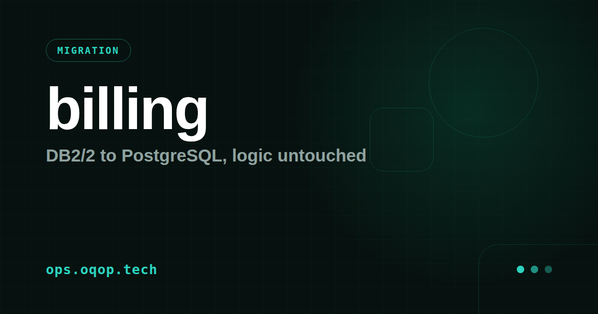 Billing migration